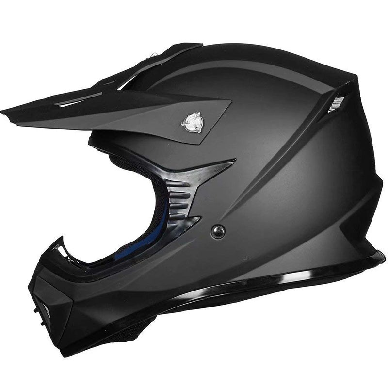 ILM Youth & Kids Dirt Bike Helmets Motocross ATV Dirtbike BMX MX Offroad Full Face Motorcycle Helmet, DOT Approved Model 128YS (Matte Black, Youth-Small) - Image 2